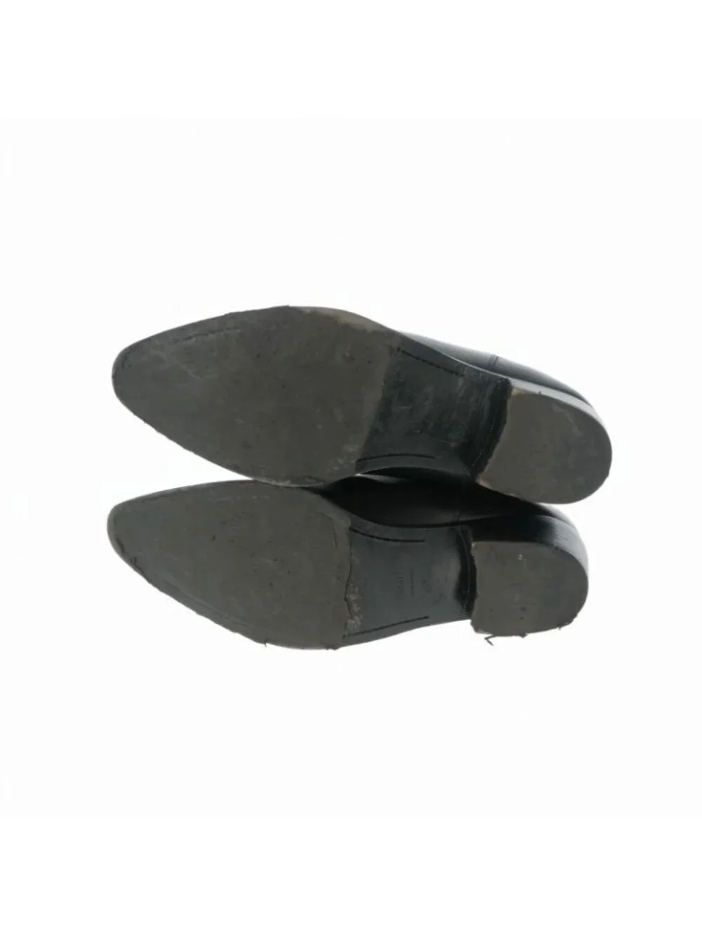 Celine Chelsea Boots Side Gore Leather Shoes Black 42.5 - Picture 4 of 9